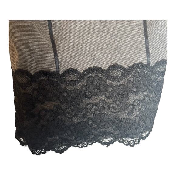 Women's Candies Vtg Gray Lace Fairy Core Camisole top XL NWT - Picture 7 of 10